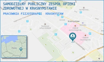 PRACOWNIA FIZJOTERAPII - SAMODZIELNY PUBLICZNY ZESPÓŁ OPIEKI ZDROWOTNEJ W KRASNYMSTAWIE - SOBIESKIEGO 4C,  KRASNYSTAW