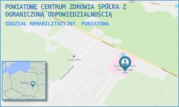 ODDZIAŁ REHABILITACYJNY - POWIATOWE CENTRUM ZDROWIA SPÓŁKA Z OGRANICZONĄ ODPOWIEDZIALNOŚCIĄ - FABRYCZNA 18,  PONIATOWA
