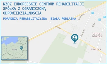 PORADNIA REHABILITACYJNA - NZOZ EUROPEJSKIE CENTRUM REHABILITACJI SPÓŁKA Z OGRANICZONĄ ODPOWIEDZIALNOŚCIĄ - SITNICKA 76,  BIAŁA PODLASKA