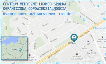 OŚRODEK POBYTU DZIENNEGO ZONA - CENTRUM MEDYCZNE LUXMED SPÓŁKA Z OGRANICZONĄ ODPOWIEDZIALNOŚCIĄ - ZWYCIĘSKA 6A,  LUBLIN