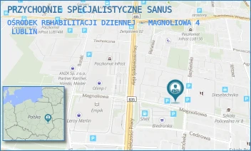 OŚRODEK REHABILITACJI DZIENNEJ - MAGNOLIOWA 4 - PRZYCHODNIE SPECJALISTYCZNE SANUS - MAGNOLIOWA 4,  LUBLIN