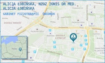 GABINET FIZJOTERAPII - NIEPUBLICZNY ZAKŁAD OPIEKI ZDROWOTNEJ IGNIS DR MED. ALICJA ŁOBIŃSKA - SKARŻYŃSKIEGO 12A,  ŚWIDNIK