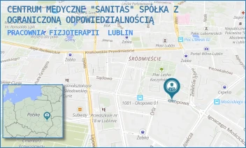 PRACOWNIA FIZJOTERAPII - CENTRUM MEDYCZNE "SANITAS" SPÓŁKA Z OGRANICZONĄ ODPOWIEDZIALNOŚCIĄ - OKOPOWA 3,  LUBLIN