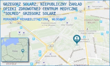 PORADNIA REHABILITACYJNA - GRZEGORZ SOLARZ, NIEPUBLICZNY ZAKŁAD OPIEKI ZDROWOTNEJ CENTRUM MEDYCZNE "SOLMED" GRZEGORZ SOLARZ - AL. JANA PAWŁA II 19A,  WŁODAWA
