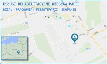 DZIAŁ (PRACOWNIA) FIZJOTERAPII - USŁUGI REHABILITACYJNE WIESŁAW MADEJ - UL. WŁÓKNIARZY 7,  SKOPANIE