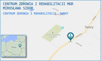 CENTRUM ZDROWIA I REHABILITACJI - CENTRUM ZDROWIA I REHABILITACJI MGR MIROSŁAWA SIDOR - KOŚCIELNA 5,  SWORY