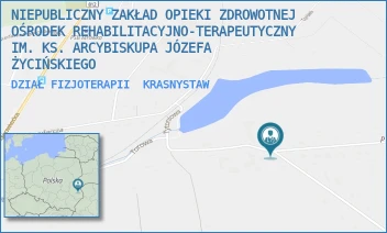 DZIAŁ FIZJOTERAPII - NIEPUBLICZNY ZAKŁAD OPIEKI ZDROWOTNEJ OŚRODEK REHABILITACYJNO-TERAPEUTYCZNY IM. KS. ARCYBISKUPA JÓZEFA ŻYCIŃSKIEGO - KWIATOWA 2,  KRASNYSTAW
