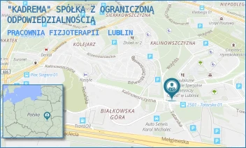 PRACOWNIA FIZJOTERAPII - "KADREMA" SPÓŁKA Z OGRANICZONĄ ODPOWIEDZIALNOŚCIĄ - KALINOWSZCZYZNA 46/B,  LUBLIN