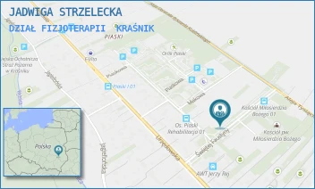 DZIAŁ FIZJOTERAPII - JADWIGA STRZELECKA - ŚWIĘTEJ FAUSTYNY 6,  KRAŚNIK