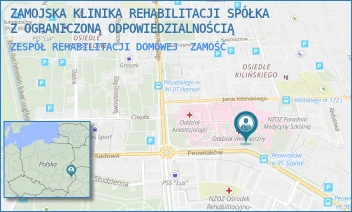 ZESPÓŁ REHABILITACJI DOMOWEJ - ZAMOJSKA KLINIKA REHABILITACJI SPÓŁKA Z OGRANICZONĄ ODPOWIEDZIALNOŚCIĄ - PEOWIAKÓW 1,  ZAMOŚĆ