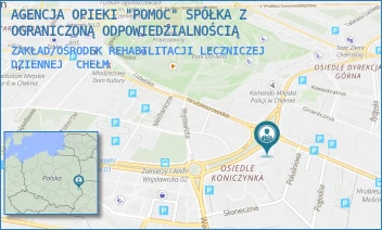 ZAKŁAD/OŚRODEK REHABILITACJI LECZNICZEJ DZIENNEJ - AGENCJA OPIEKI "POMOC" SPÓŁKA Z OGRANICZONĄ ODPOWIEDZIALNOŚCIĄ - ŻOŁNIERZY I ARMII WOJSKA POLSKIEGO 1,  CHEŁM