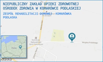ZESPÓŁ REHABILITACJI DOMOWEJ - NIEPUBLICZNY ZAKŁAD OPIEKI ZDROWOTNEJ OŚRODEK ZDROWIA W KOMARÓWCE PODLASKIEJ - WOJSKA POLSKIEGO 13,  KOMARÓWKA PODLASKA