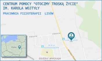 PRACOWNIA FIZJOTERAPII - CENTRUM POMOCY "OTOCZMY TROSKĄ ŻYCIE" IM. KAROLA WOJTYŁY - 2D,  LISÓW