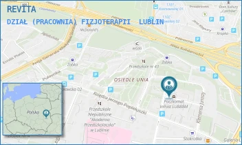 DZIAŁ (PRACOWNIA) FIZJOTERAPII - REVITA SPÓŁKA Z OGRANICZONĄ ODPOWIEDZIALNOŚCIĄ - BARTOSZA GŁOWACKIEGO 35,  LUBLIN