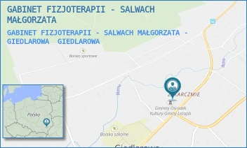 GABINET FIZJOTERAPII - SALWACH MAŁGORZATA - GIEDLAROWA - GABINET FIZJOTERAPII - SALWACH MAŁGORZATA - GIEDLAROWA 278,  GIEDLAROWA