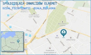 DZIAŁ FIZJOTERAPII - SPÓŁDZIELNIA INWALIDÓW ELREMET - PROSTA 35,  BIAŁA PODLASKA