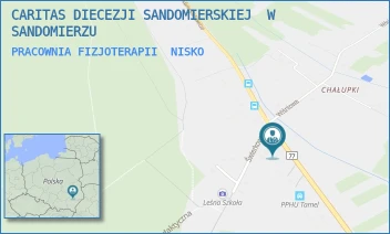 PRACOWNIA FIZJOTERAPII - CARITAS DIECEZJI SANDOMIERSKIEJ  W SANDOMIERZU - UL. ADAMA MICKIEWICZA 4,  NISKO