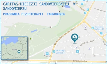 PRACOWNIA FIZJOTERAPII - CARITAS DIECEZJI SANDOMIERSKIEJ  W SANDOMIERZU - UL. KONSTYTUCJI 3 MAJA 11,  TARNOBRZEG
