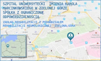 ZAKŁAD REHABILITACJI Z PODODDZIAŁEM REHABILITACJI NEUROLOGICZNEJ - SZPITAL UNIWERSYTECKI  IMIENIA KAROLA MARCINKOWSKIEGO W ZIELONEJ GÓRZE SPÓŁKA Z OGRANICZONĄ ODPOWIEDZIALNOŚCIĄ - UL. ZYTY 26,  ZIELONA GÓRA