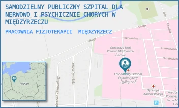 PRACOWNIA FIZJOTERAPII - SAMODZIELNY PUBLICZNY SZPITAL DLA NERWOWO I PSYCHICZNIE CHORYCH W MIĘDZYRZECZU - UL. POZNAŃSKA 109,  MIĘDZYRZECZ