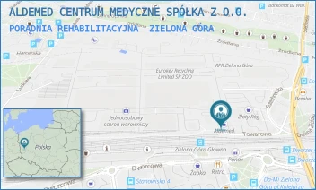 PORADNIA REHABILITACYJNA - ALDEMED CENTRUM MEDYCZNE SPÓŁKA Z O.O. - UL. TOWAROWA 20,  ZIELONA GÓRA