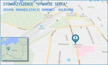 ZESPÓŁ REHABILITACJI DOMOWEJ - STOWARZYSZENIE "OTWARTE SERCA" - UL. AL.NIEPODLEGŁOŚCI 15,  SULECHÓW