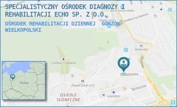 OŚRODEK REHABILITACJI DZIENNEJ - SPECJALISTYCZNY OŚRODEK DIAGNOZY I REHABILITACJI ECHO SP. Z O.O. - UL. UL. GWIAŹDZISTA 4,  GORZÓW WIELKOPOLSKI