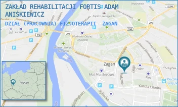 DZIAŁ (PRACOWNIA) FIZJOTERAPII - ZAKŁAD REHABILITACJI FORTIS ADAM ANIŚKIEWICZ - UL. WARSZAWSKA 25,  ŻAGAŃ