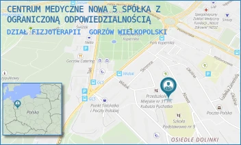 DZIAŁ FIZJOTERAPII - CENTRUM MEDYCZNE NOWA 5 SPÓŁKA Z OGRANICZONĄ ODPOWIEDZIALNOŚCIĄ - UL. NOWA 5,  GORZÓW WIELKOPOLSKI
