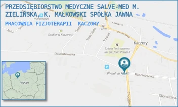 PRACOWNIA FIZJOTERAPII - PRZEDSIĘBIORSTWO MEDYCZNE SALVE-MED M. ZIELIŃSKA, K. MAŁKOWSKI SPÓŁKA JAWNA - CHODZIESKA 6 A,  KACZORY
