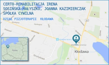 DZIAŁ FIZJOTERAPII - CERTO-REHABILITACJA IRENA SOSIŃSKA-MAŁYSZKO, JOANNA KAZIMIERCZAK SPÓŁKA CYWILNA - GORZOWSKA 22,  KŁODAWA