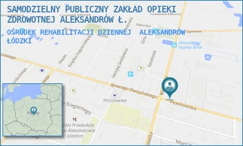 OŚRODEK REHABILITACJI DZIENNEJ - SAMODZIELNY PUBLICZNY ZAKŁAD OPIEKI ZDROWOTNEJ ALEKSANDRÓW Ł. - UL. PIOTRKOWSKA 4/6,  ALEKSANDRÓW ŁÓDZKI