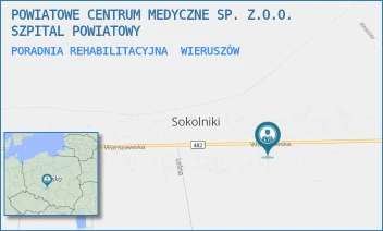 PORADNIA REHABILITACYJNA - POWIATOWE CENTRUM MEDYCZNE SP. Z.O.O. SZPITAL POWIATOWY - UL. WARSZAWSKA 104,  WIERUSZÓW