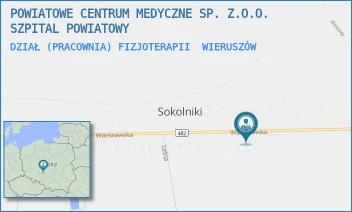 DZIAŁ (PRACOWNIA) FIZJOTERAPII - POWIATOWE CENTRUM MEDYCZNE SP. Z.O.O. SZPITAL POWIATOWY - UL. WARSZAWSKA 104,  WIERUSZÓW