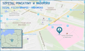 DZIAŁ FIZJOTERAPII - SZPITAL POWIATOWY W RADOMSKU - UL. JAGIELLOŃSKA 36,  RADOMSKO
