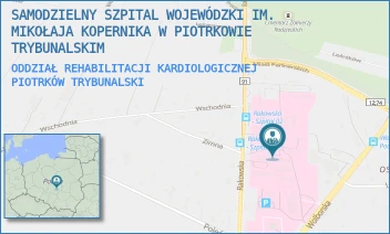 ODDZIAŁ REHABILITACJI KARDIOLOGICZNEJ - SAMODZIELNY SZPITAL WOJEWÓDZKI IM. MIKOŁAJA KOPERNIKA W PIOTRKOWIE TRYBUNALSKIM - UL. RAKOWSKA 15,  PIOTRKÓW TRYBUNALSKI