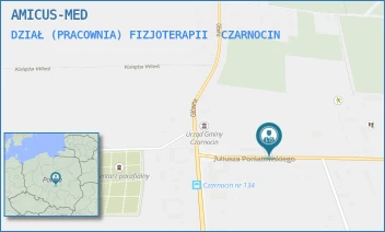 DZIAŁ (PRACOWNIA) FIZJOTERAPII - AMICUS-MED - UL. JULIUSZA PONIATOWSKIEGO 3,  CZARNOCIN