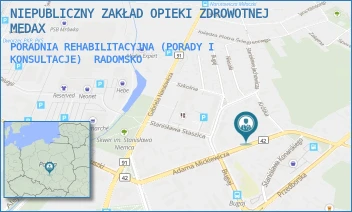 PORADNIA REHABILITACYJNA (PORADY I KONSULTACJE) - NIEPUBLICZNY ZAKŁAD OPIEKI ZDROWOTNEJ MEDAX - UL. MICKIEWICZA 29,  RADOMSKO