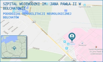 PODODDZIAŁ REHABILITACJI NEUROLOGICZNEJ - SZPITAL WOJEWÓDZKI IM. JANA PAWŁA II W BEŁCHATOWIE - UL. CZAPLINIECKA 123,  BEŁCHATÓW