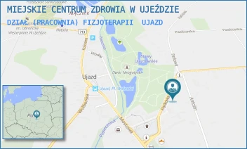 DZIAŁ (PRACOWNIA) FIZJOTERAPII - MIEJSKIE CENTRUM ZDROWIA W UJEŹDZIE - UL. PARKOWA 4,  UJAZD