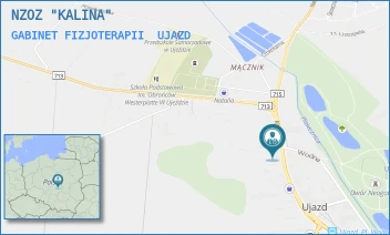 GABINET FIZJOTERAPII - NZOZ "KALINA" - UL. KOŚCIELNA 19,  UJAZD