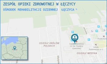 OŚRODEK REHABILITACJI DZIENNEJ - ZESPÓŁ OPIEKI ZDROWOTNEJ W ŁĘCZYCY - UL. ZACHODNIA 6,  ŁĘCZYCA