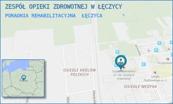 PORADNIA REHABILITACYJNA - ZESPÓŁ OPIEKI ZDROWOTNEJ W ŁĘCZYCY - UL. ZACHODNIA 6,  ŁĘCZYCA