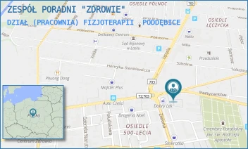 DZIAŁ (PRACOWNIA) FIZJOTERAPII - ZESPÓŁ PORADNI "ZDROWIE" - UL. ŁÓDZKA 33,  PODDĘBICE