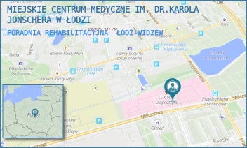 PORADNIA REHABILITACYJNA - MIEJSKIE CENTRUM MEDYCZNE IM. DR.KAROLA JONSCHERA W ŁODZI - UL. MILIONOWA 14,  ŁÓDŹ-WIDZEW
