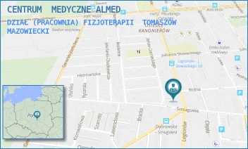 DZIAŁ (PRACOWNIA) FIZJOTERAPII - CENTRUM  MEDYCZNE ALMED - UL. LEGIONÓW 84,  TOMASZÓW MAZOWIECKI