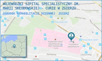 OŚRODEK REHABILITACJI DZIENNEJ - WOJEWÓDZKI SZPITAL SPECJALISTYCZNY IM. MARII SKŁODOWSKIEJ - CURIE W ZGIERZU - UL. PARZĘCZEWSKA 35,  ZGIERZ