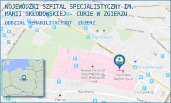 ODDZIAŁ REHABILITACYJNY - WOJEWÓDZKI SZPITAL SPECJALISTYCZNY IM. MARII SKŁODOWSKIEJ - CURIE W ZGIERZU - UL. PARZĘCZEWSKA 35,  ZGIERZ
