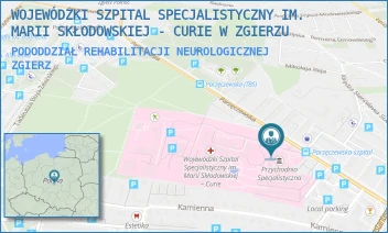 PODODDZIAŁ REHABILITACJI NEUROLOGICZNEJ - WOJEWÓDZKI SZPITAL SPECJALISTYCZNY IM. MARII SKŁODOWSKIEJ - CURIE W ZGIERZU - UL. PARZĘCZEWSKA 35,  ZGIERZ