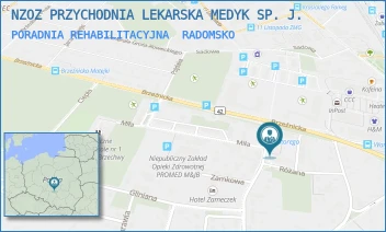 PORADNIA REHABILITACYJNA - NZOZ PRZYCHODNIA MEDYK SP. Z O.O. - UL. STEFANA BATOREGO 3,  RADOMSKO